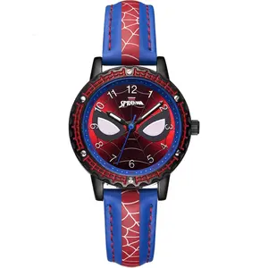 Marvel 3d Kartun Siswa Tahan Air Jam Tangan Anak-anak Reloj Spiderman Marvel Jam Tangan Bermerek untuk Anak-anak