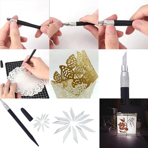 Herramientas de Corte para Trabajos en Cuero con Cuchillas de Repuesto, Cuchillo para Grabar, Cuchillo para Tallar - Product Image 5