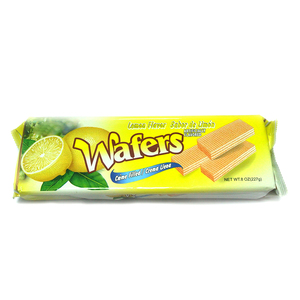 Good Taste Fruit Flavor Lemon Coconut Strawberry Wafer Biscuits with <strong>Chocolate</strong> Rolling Process Box Packaging - Product Image 1