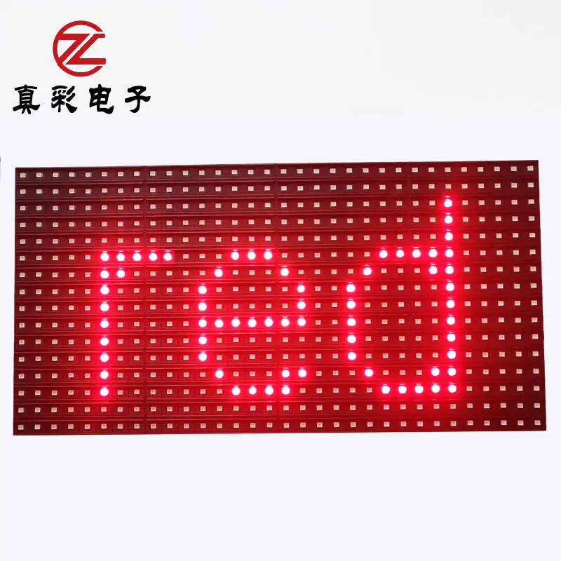 P10led Modul Tampilan Warna Merah SMD 3528 LED Display Outdoor Modul