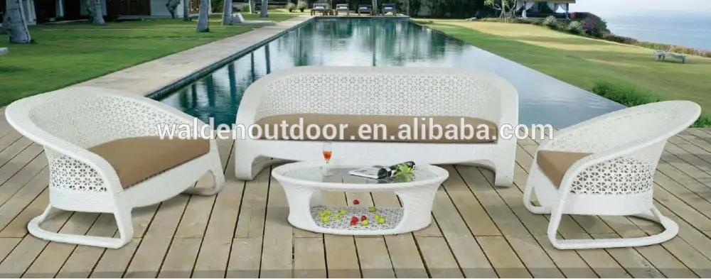 Esterno di vimini in rattan ikea mobili da giardino(DH- 9663)