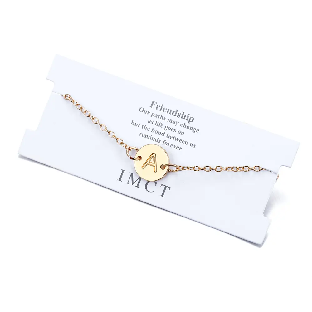 18k gold initial anklet simple 26 letter anklet