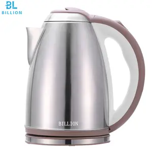 2.0L Brown Grey Color Stainless Steel Electrical Tea Kettle Fast Speed Water Boiling Billion Kettle