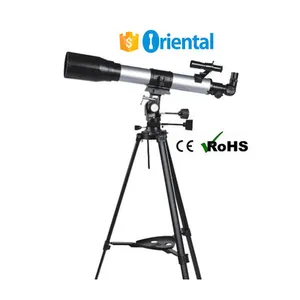 Telescope Refractor FT70700Q Aluminum Sky Watch Toy,Kids Telescope Stainless Steel,Educational Telescope Paper Box Tripod