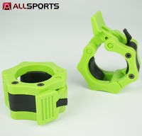 Colliers de serrage pour haltères en nylon de 2 pouces, clips de verrouillage à dégagement rapide pour la musculation, l'haltérophilie et le fitness
