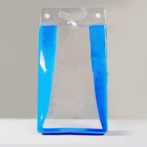 Hấp dẫn phong cách rõ ràng pvc nhựa bikini đóng gói túi make up <span class=keywords><strong>pouch</strong></span> với <span class=keywords><strong>snap</strong></span> nút - Product Image 2