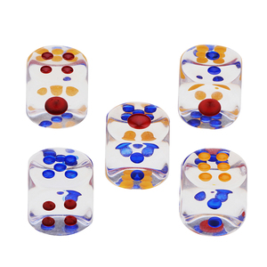 16mm 20mm 25mm 30mm redondeado de alta transparencia acrílico D6 amarillo Azul Rojo punto dados para Tenzi, <span class=keywords><strong>Farkle</strong></span>, Yahtzee, Bunco, enseñanza - Product Image 4