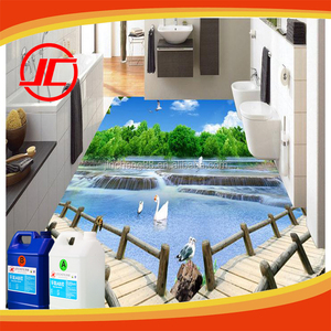 Giấy Dán Tường Nghệ Thuật Sàn Epoxy PVC 3D Trên Đường Phố - Product Image 3