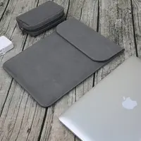 מחשב נייד שרוול עבור ה-macbook Air/Pro 11 12 13 15 אינץ אופנה שרוול עור מקרה עם משטח עכבר