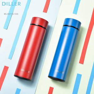 Diller empresa botella de agua de acero inoxidable de doble pared termo vacío botella Infusor de té - Product Image 2