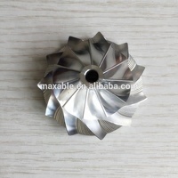 T25 446335-0009 38.10/53.97Mm 11 + 0 Lưỡi Dao Turbo Phay/Nhôm 2618/Bánh Xe Máy Nén Phôi Cho 452055-0004/8/452058-0001
