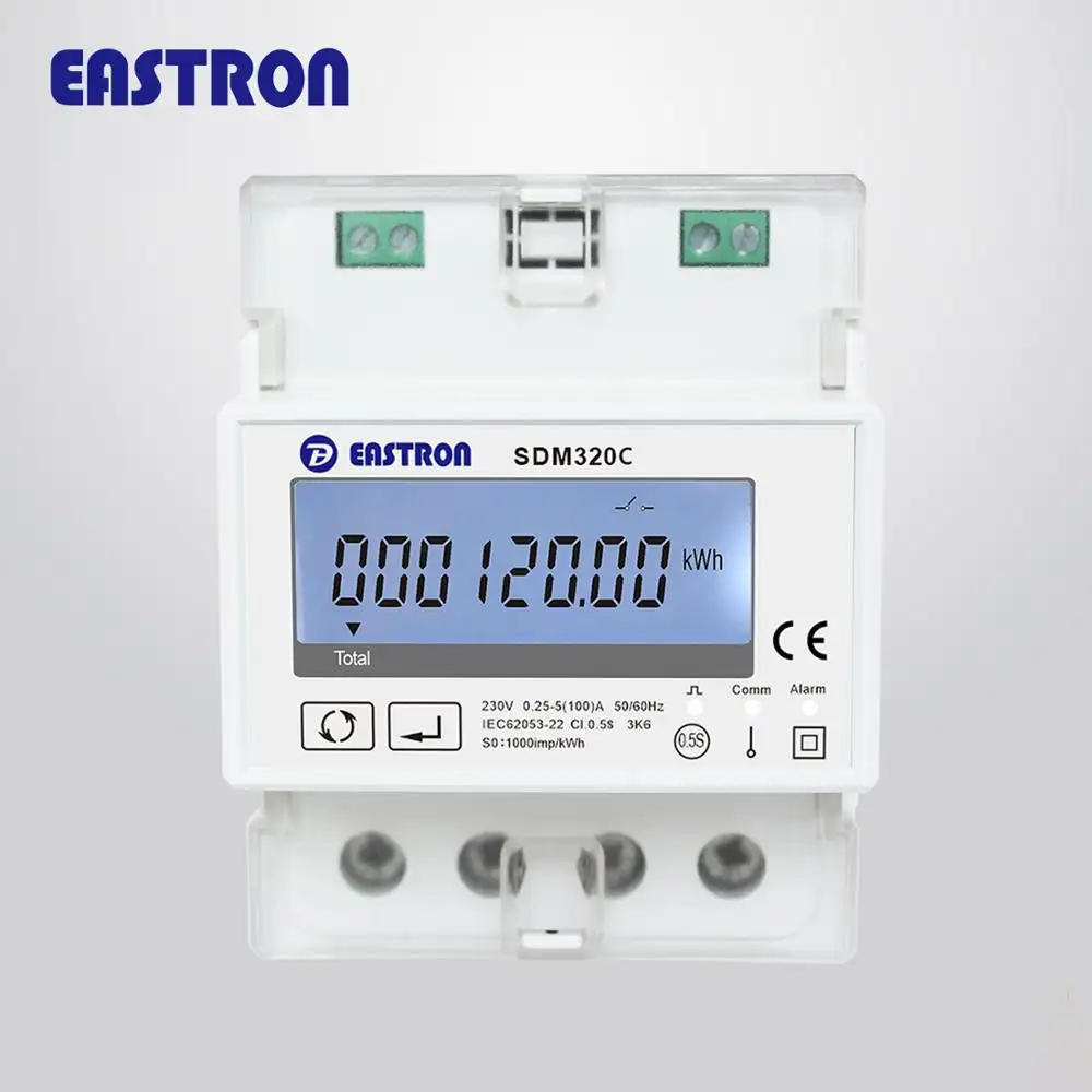 Single Phase Electric Meter SDM320C Single Phase Electric Meter Din Rail Remote Control Remote Stop Electric Meters Energy Meter Rs485