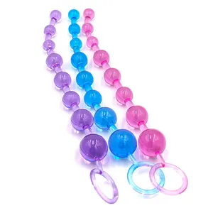 Soft adult toys extra long anal beads for men