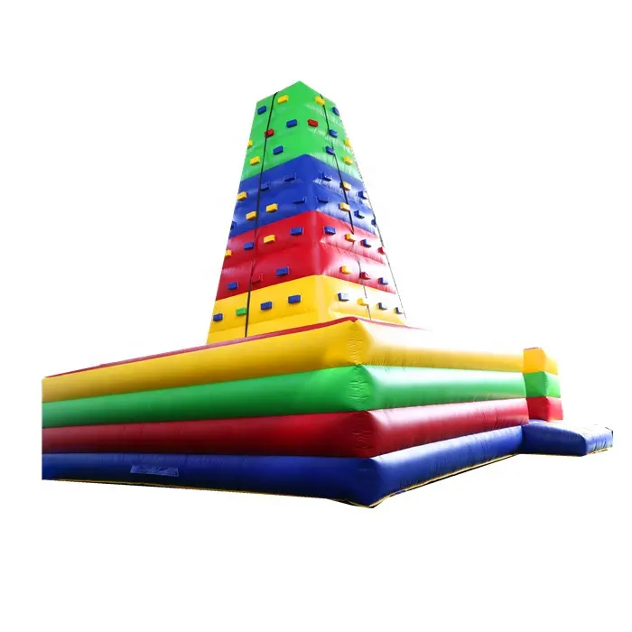 Torre de escalada inflable, pared de escalada en roca inflable para niños montaña para deportes