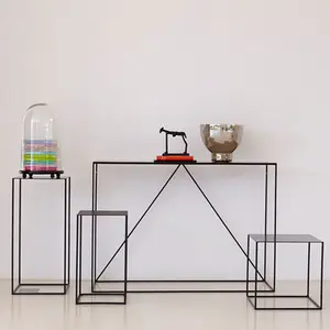 Industrial Loft Modern Europe Free Standing Metal Console Table Entryway Sofa Table Quality assurance