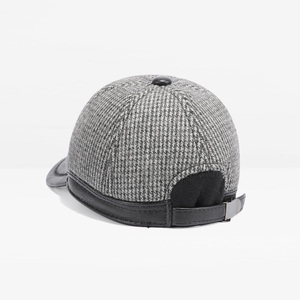 Personalizada <span class=keywords><strong>de</strong></span> alta calidad <span class=keywords><strong>de</strong></span> <span class=keywords><strong>lana</strong></span> llena hombres gorras deportivas <span class=keywords><strong>orejeras</strong></span> gorra <span class=keywords><strong>de</strong></span> béisbol <span class=keywords><strong>con</strong></span> visera <span class=keywords><strong>de</strong></span> cuero - Product Image 3