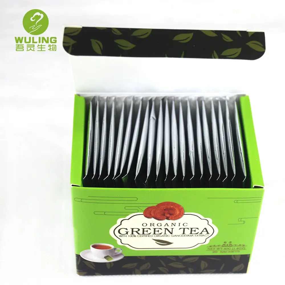 Organic Herbal Ganoderma Reishi Green Tea Customized Private Label