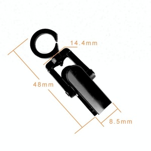 Petits anneaux de <span class=keywords><strong>rideau</strong></span> en plastique noir - Product Image 3