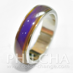 Bague classique qui Change de couleur, unie, d'humeur, avec bracelet étroit ou large - Product Image 3