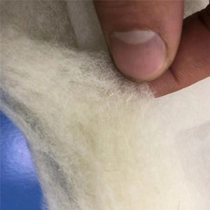 400gsm recyclé thermocollé coton polyester bambou laine rembourrage ouate synthétique rouleau de feuilles de fibers pour doublure - Product Image 4