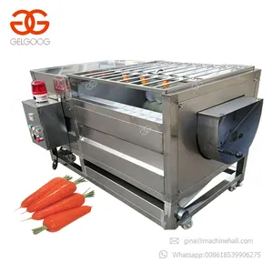 Máquina de limpeza automática de batata, máquina de limpeza de cenoura do bebê mango