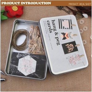 Cartoline con messaggio di Design personalizzato carte <span class=keywords><strong>regalo</strong></span> di carta Creative in scatola di latta per regalare regali personalizzati - Product Image 4