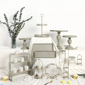 Présentoir à trois arbres, tour à gâteaux pour mariage, fête prénatale, thé, plateau de service pour Desserts de Fruits - Product Image 1