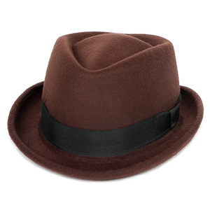 Chapeaux personnalisés colorés à motif unique 100% polyester <span class=keywords><strong>Fedora</strong></span> pour hommes - Product Image 3