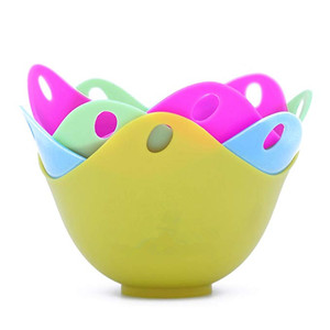 Gobelets pour pocher les œufs, en Silicone, avec supports à anneau intégré, pour la <span class=keywords><strong>cuisson</strong></span> <span class=keywords><strong>au</strong></span> <span class=keywords><strong>micro</strong></span>-ondes ou <span class=keywords><strong>au</strong></span> Stovetop, 2 pièces - Product Image 4