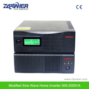 Convertisseur de courant alternatif à onde sinusoïdale modifiée pour usage domestique monophasé 500VA <span class=keywords><strong>2000VA</strong></span> avec affichage LED, efficacité de 99% jusqu'à 200Ah de batterie - Product Image 6