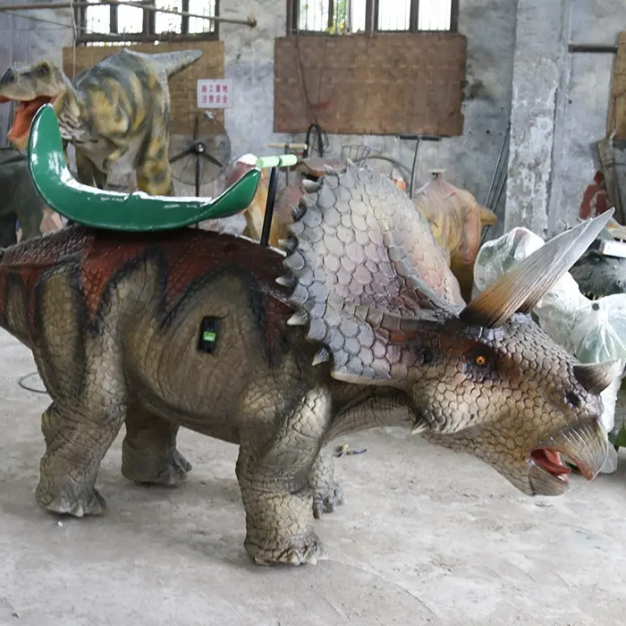 Grote animatronic rit model amusement robotic wandelen dinosaurus
