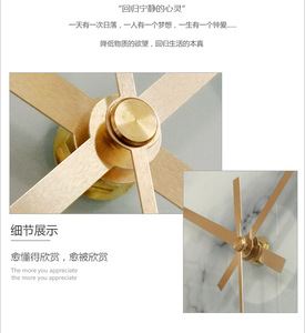 12 Inch Trang Trí Tempered Glass Analog Đồng Hồ Treo Tường Với In UV - Product Image 6