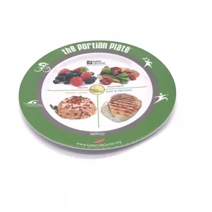 Custom Printing Restaurant Plates Dining Hall Plastic A5 melamine dish