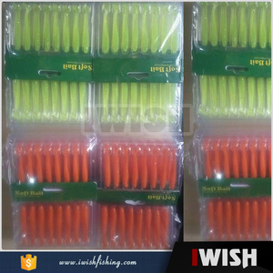 Bourré d'action Appât Jaune Rouge Rose Blanc Doux Queue <span class=keywords><strong>Natation</strong></span> Ver Leurre De Pêche - Product Image 5