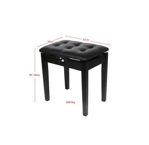 Banco de Piano de Madera Maciza de Alta Calidad, Ajustable para Pianistas Profesionales - Product Image 5