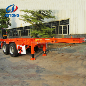 Châssis de conteneur squelettique de haute qualité à 3 essieux 40/20 pieds, semi-remorque de camion à conteneur squelettique - Product Image 2