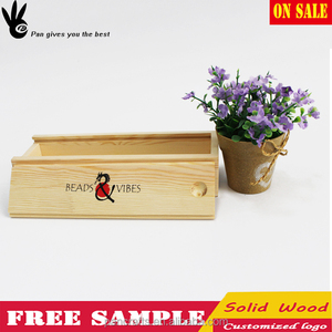 Logotipo personalizado al por mayor del rectángulo de madera caja de almacenamiento de té - Product Image 4