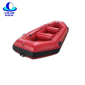Barco inflável de plástico para remo de caiaque de fábrica, barco a remo para 2 a 4 pessoas
