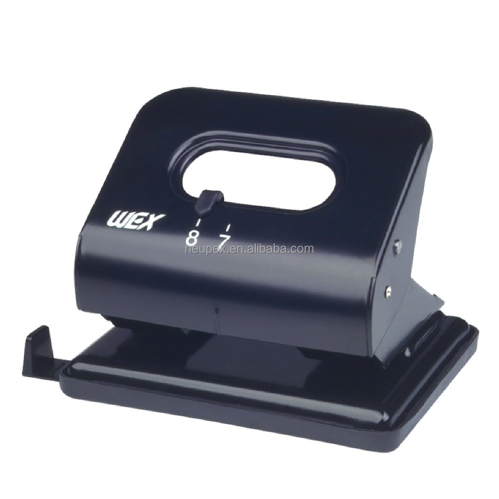 Китай, самые популярные высококачественные офисные и школьные канцелярские принадлежности, регулируемое расстояние между отверстиями 70 мм и 80 мм, металлическая крышка, 2 отверстия, дырокол для бумаги