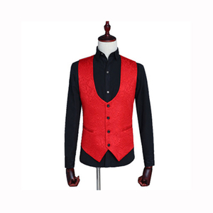 <strong>Red</strong> White Pink <strong>Suit</strong> Men Slim Fit Shawl Collar Men <strong>Suits</strong> for Wedding Fashion Jacquard 3 Piece Prom <strong>Suits</strong> - Product Image 6