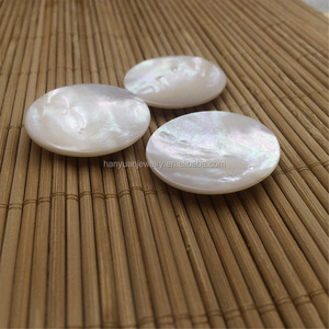 Nhà Máy Bán Buôn Vỏ Sò Biển thám hiểm hang động phẳng Vòng đánh Bóng mẹ của Ngọc Trai <span class=keywords><strong>Cabochon</strong></span> - Product Image 2