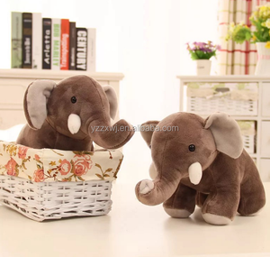 Peluche elefante giocattoli per bambini farciti elefante grigio giocattoli elefante morbido vendita diretta in fabbrica tessuto ecologico - Product Image 6