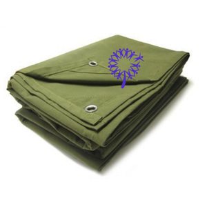 Toile en PVC enduite de cire imperméable ignifuge à protection UV 900 g/m² en chanvre pour tente, tissu de machine, vente - Product Image 1