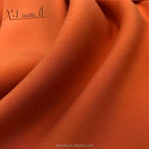 Polyester Crepe De Chine Fabric/ Stretch Poly Silky CDC Fabric