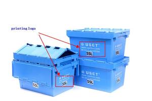 مرفق PP Nestable لنقل دوران تخزين البقالة والتكديس للنقل اللوجستي والتخزين - Product Image 4