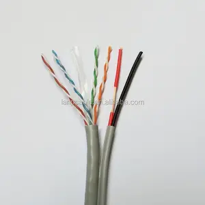 4 对带电源线的 LAN 电缆 UTP Cat6 用于安全摄像机系统