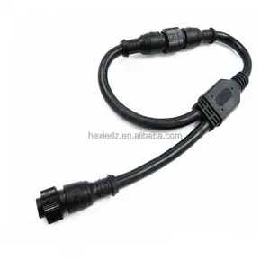 IP67 IP68 2pin 3pin 4pin M15 macho y hembra impermeable DC cable de extensión conector de cable