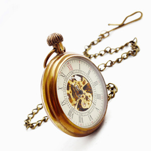 Relojes de Bolsillo Mecánicos Antiguos de Bronce con <span class=keywords><strong>Esqueleto</strong></span>, de Cuerda Manual, con Esfera Abierta y Números Romanos - Product Image 5