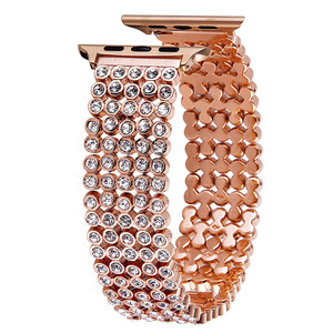 IVANHOE per cinturino Apple Watch 42mm 44mm, bracciale da donna con cinturino in acciaio inossidabile con diamanti per iWatch Series <span class=keywords><strong>4</strong></span> Series 3 2 1 - Product Image 5