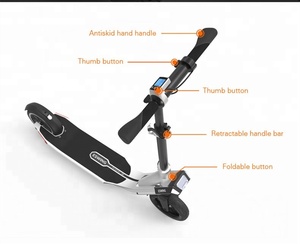Patinete Scooter <span class=keywords><strong>para</strong></span> ciudad ★ Seguridad en los pies de camino al colegio y a donde vayas ★ 205mm Edición mas ancha, con más es - Product Image 3